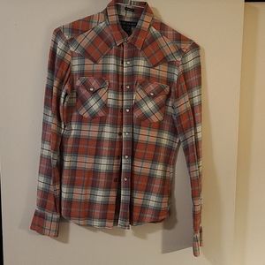 Ralph Lauren Plaid skinny fit womans shirt